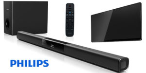 Barra de sonido Philips HTL2163 de 120W, Bluetooth y subwoofer barata