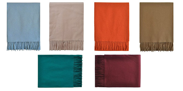 Bufanda de lana unisex de varios colores barata