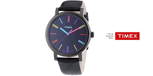 Reloj analógico Timex T2N791 con correa de cuero para mujer chollazo en Amazon Moda