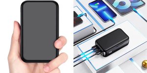 Batería externa Vancaly de 30.000 mAh con 3 puertos USB