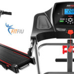 Cinta de correr FitFiu plegable de 2000W inclinable con pulsómetro