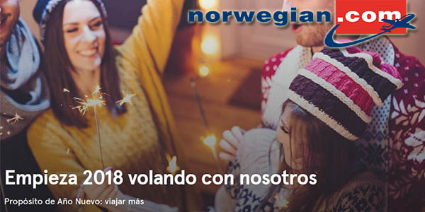 Norwegian vuelos baratos Estados Unidos enero 2018