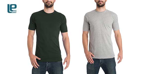 Pack 10 camisetas Lower East para Hombre chollazo en Amazon Moda