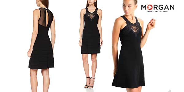 Vestido Morgan Rjane negro elegante para mujer barato en Amazon Moda