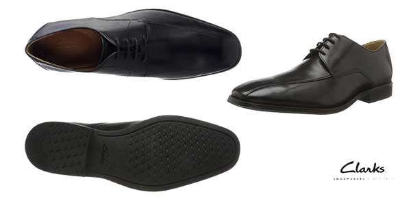 Zapatos de vestir Clarks Gilman Mode Derby para hombre en color negro baratos en Amazon Moda