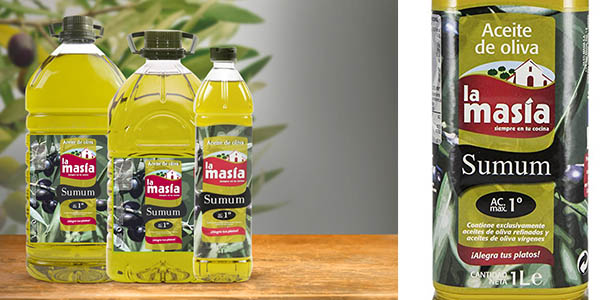 Aceite de oliva La Masía Sumum intenso en envase ahorro