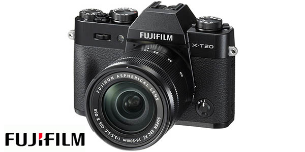 Cámara digital Fujifilm X-T20 con objetivo XC 16-50mm F3.5-5.6