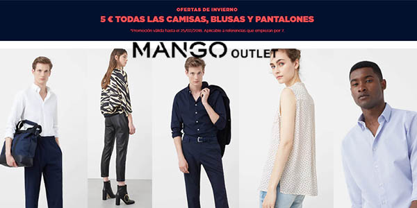 Mango Outlet pantalones, camisas y blusas baratas febrero 2018