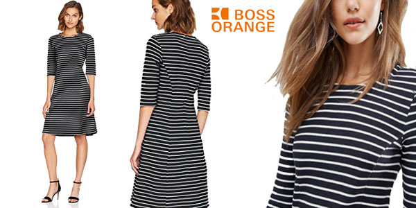Vestido Boss Orange by Hugo Boss en color azul para mujer barato en Amazon Moda