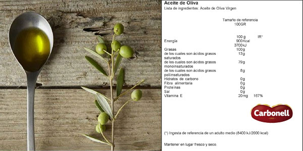 Aceite de oliva virgen Carbonell de 3 litros chollo en Amazon