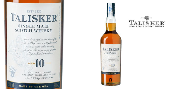 Talisker Single Malt Whisky Escocés botella de 700 ml chollo en Amazon