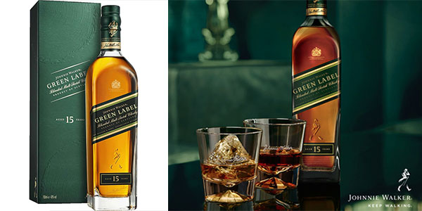 Botella de whisky Johnnie Walker Green Label de 700 ml barata