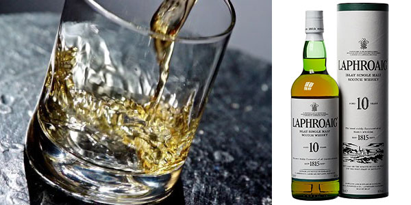 Botella de whisky escocés Laphroaig de 10 años (70 cl) barato