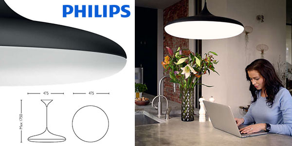 Chollo Lámpara colgante LED Philips Hue White Ambiance Cher con eficiencia energética A+