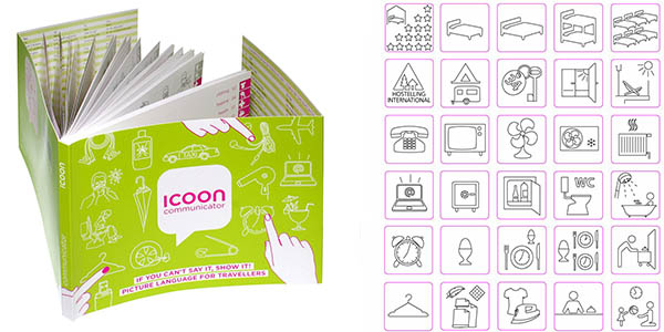 Icoon Communicator diccionario visual barato ideal para viajar