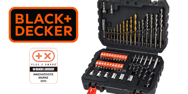 Black+Decker A7188 - Pack de 50 piezas para atornillar y taladrar barato en Amazon