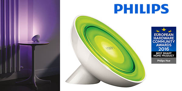 Philips Hue Bloom lámpara con luz de colores de sobremesa barata