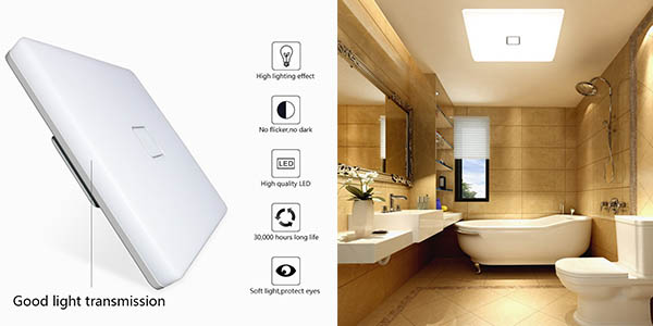 plafón LED para estancias húmedas de diseño atemporal en plástico oferta