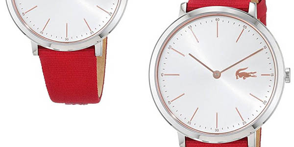 reloj de pulsera Lacoste Watches con correa roja en oferta