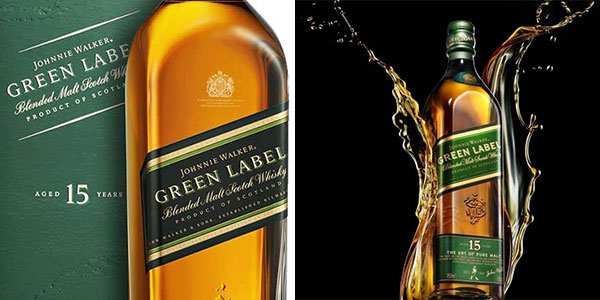 Whisky escocés Johnnie Walker Green Label (15 años) de 700 ml rebajado