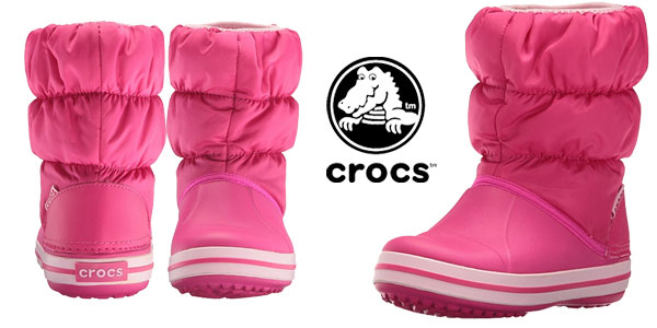 Botas unisex Crocs Winter Puff Boot Kid para niños chollo en Amazon