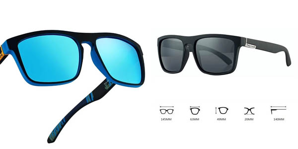 Gafas de sol de diseño unisex con lentes de colores