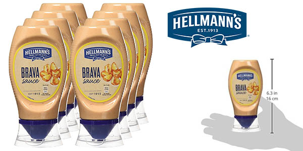 Hellmann's salsa brava 250 ml pack 8 botes barato