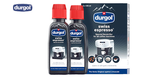 ▷ Chollo Pack 2 botes de Descalcificador universal Durgol Swiss Espresso  para cafeteras automáticas por sólo 8,65€ ¡Muy buenas valoraciones!