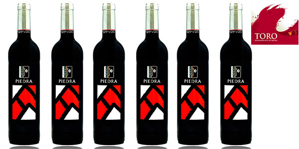 Pack de 6 botellas de vino tinto crianza Piedra Roja 2012 barato