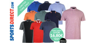 Promoción 3 polos de Pierre Cardin baratos en Sports Direct
