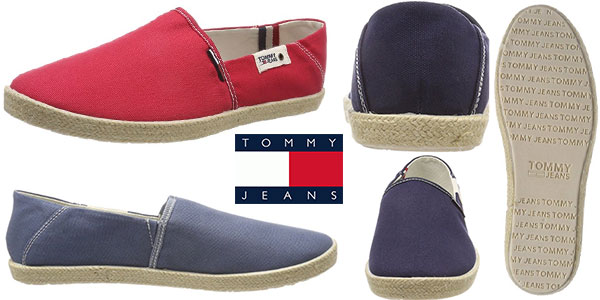 Alpargatas Tommy Jeans Summer Slip On en varios colores para hombre baratas