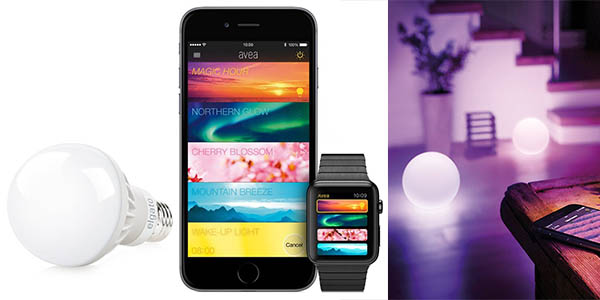 bombilla de luz inteligente con control mediante smartphone barata