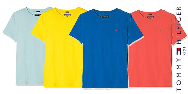 Camiseta Tommy Hilfiger AME Original para niños en 4 colores barata en Amazon