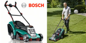 Cortacésped Bosch Rotak 43 de 1800W con sistema Ergoflex y anchura de corte de 43 cm barato