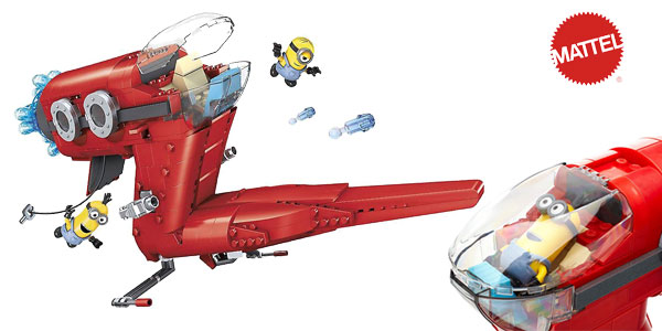 Juego de construcción Mega Blocks Minions Jet del Súper Malvado Mattel CNF60-9964 chollo en Amazon