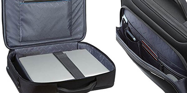 maletín resistente y acolchado Samsonite Vectura Office Case Plus chollo