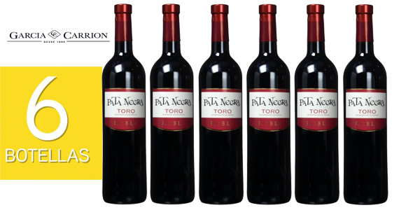Pack de 6 Botellas de Vino tinto Pata Negra Roble D.O Toro barato en Amazon