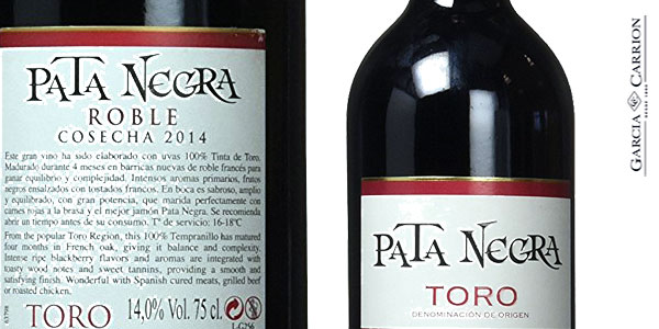 Pack de 6 Botellas de Vino tinto Pata Negra Roble D.O Toro chollo en Amazon