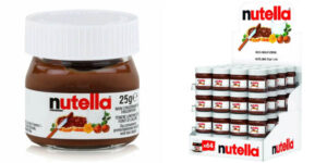 Pack x64 botes de Nutella mini de 25 gr