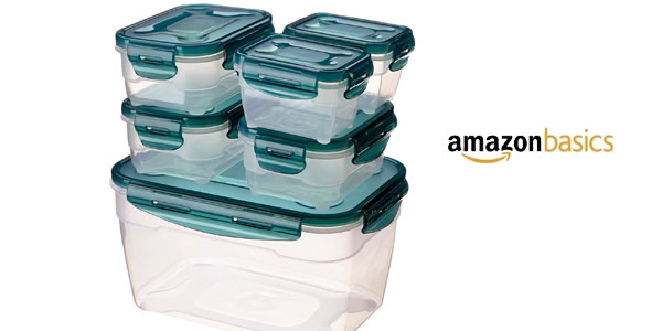 Set almacenamiento de comida AmazonBasics de 6 unidades chollo en Amazon