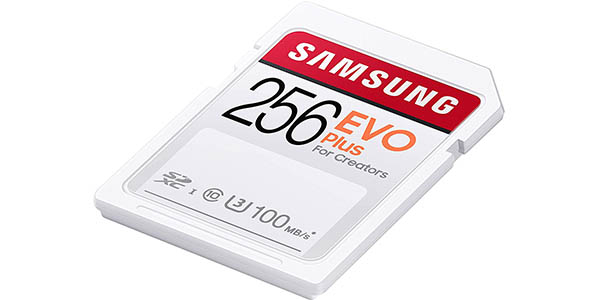Tarjeta de memoria SDXC Samsung EVO Plus de 256 GB barata