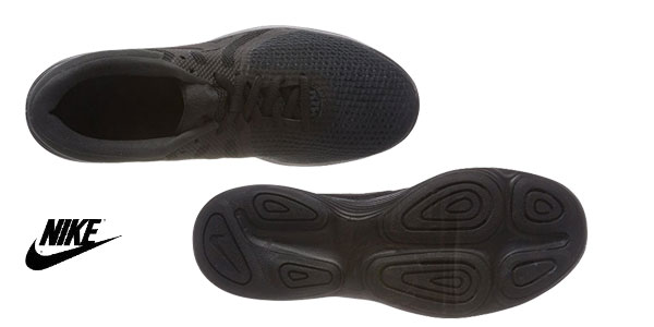 Zapatillas running Nike Wmns Revolution 4 EU en color negro para mujer chollazo en Amazon