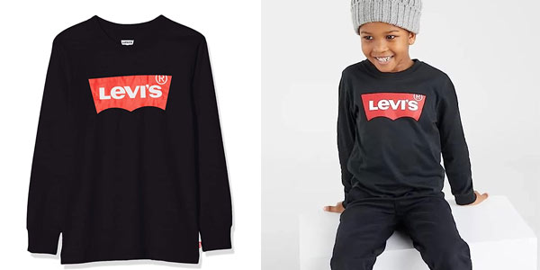 Camiseta infantil Levi's manga larga barata