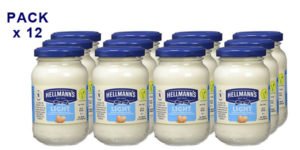 Pack de 12 botes de mayonesa Light Hellmann's (225gr/ud) barato en Amazon