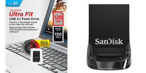 Pendrive SanDisk Ultra Fit USB 3.1 de 128 GB