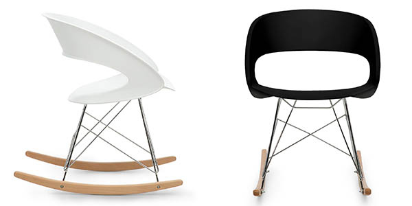silla mecedora de estilo nórdico y diseño elegante en oferta