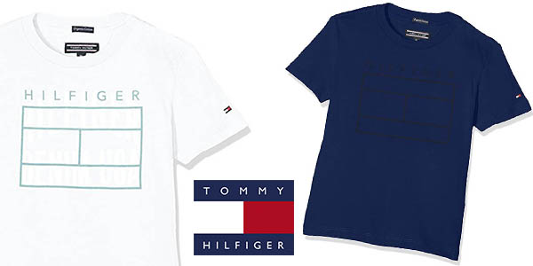 Tommy Hilfiger Ame Logo camiseta infantil barata