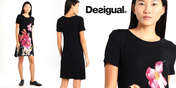 Vestido Desigual Aristo en color negro para mujer barato en Amazon