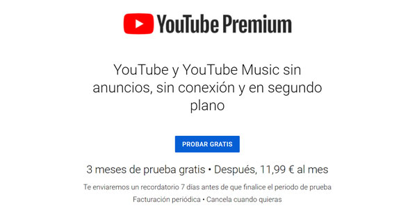 Youtube Premium gratis