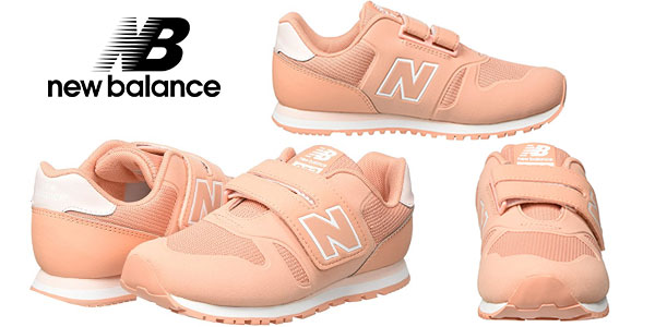 Zapatillas deportivas infantiles unisex New Balance Ka373 naranja coral baratas
